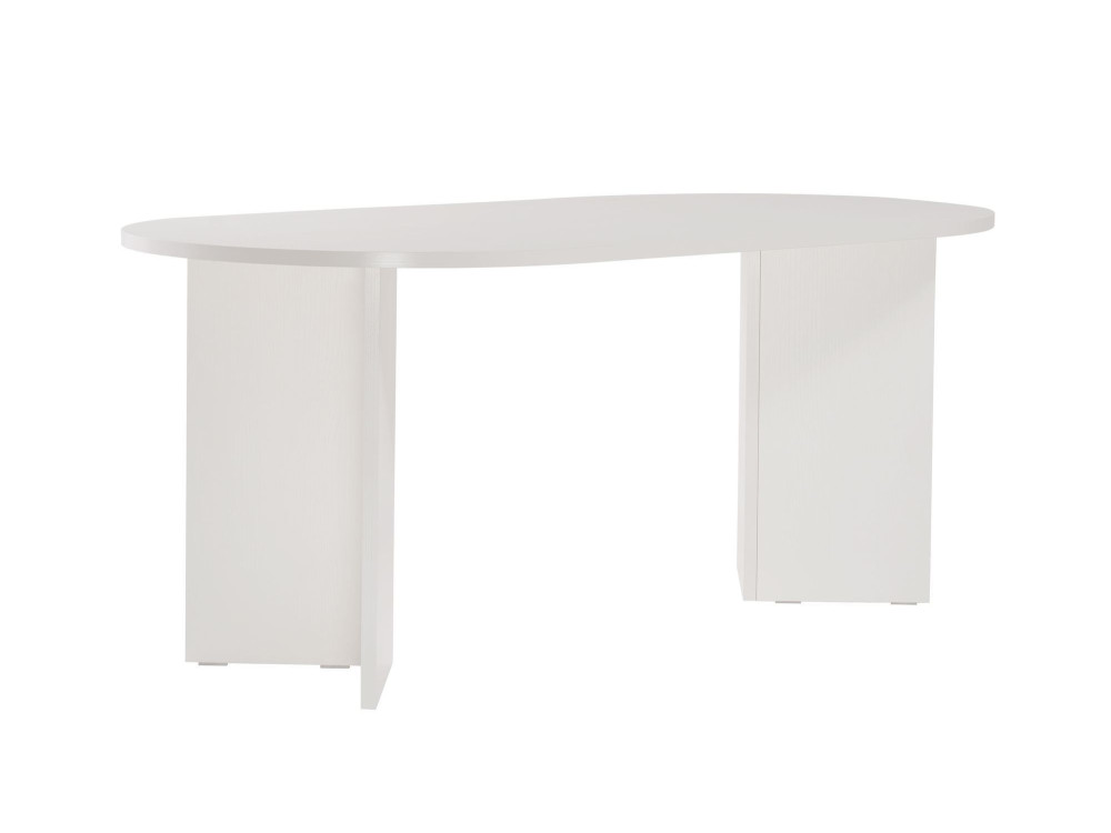 Drewniany stół do jadalni "Sablin" - 180 x 89 x 75 cm - Białe drewno
