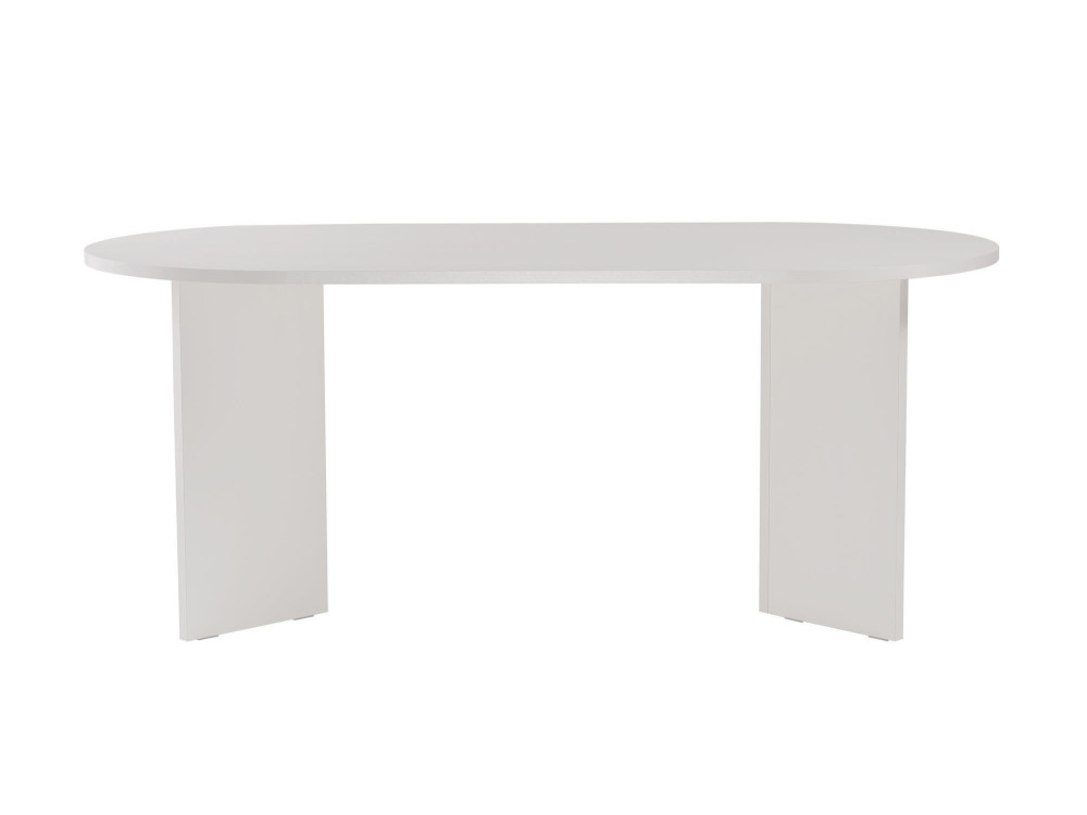 Drewniany stół do jadalni "Sablin" - 180 x 89 x 75 cm - Białe drewno