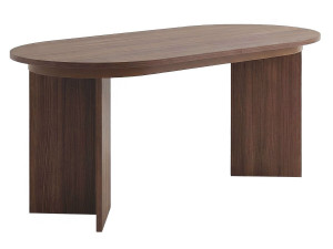 Drewniany rozkładany stół 160/200 cm "Sorell" - 8 miejsc - Brązowy