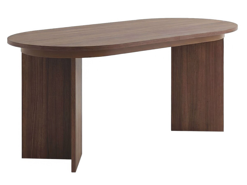 Drewniany rozkładany stół 160/200 cm "Sorell" - 8 miejsc - Brązowy