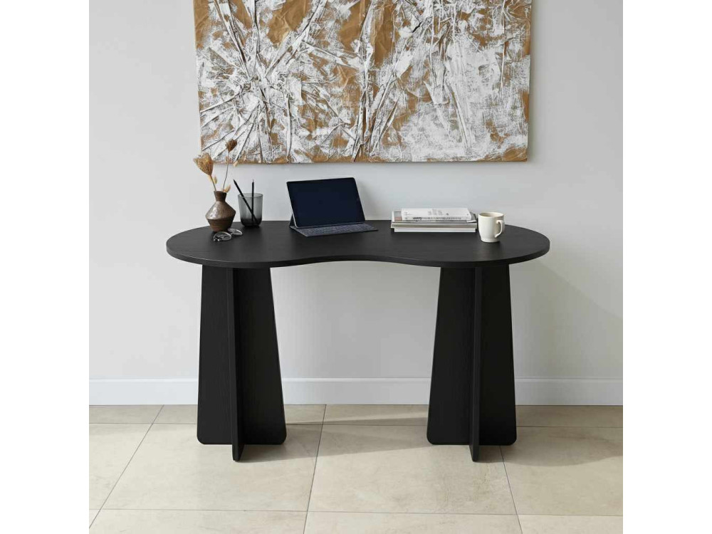 Drewniane biurko "infinity" 120 x 60 x 75 cm - Czarne
