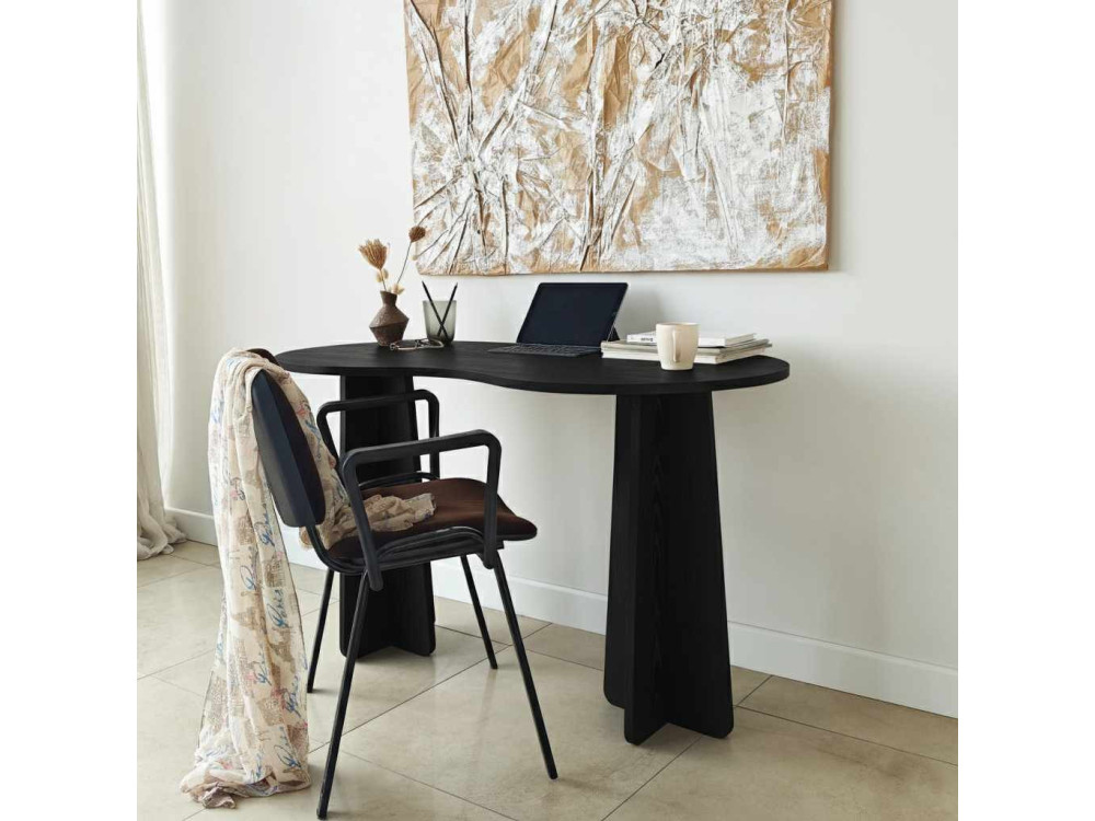 Drewniane biurko "infinity" 120 x 60 x 75 cm - Czarne