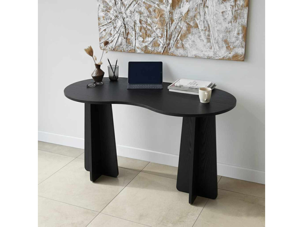 Drewniane biurko "infinity" 120 x 60 x 75 cm - Czarne