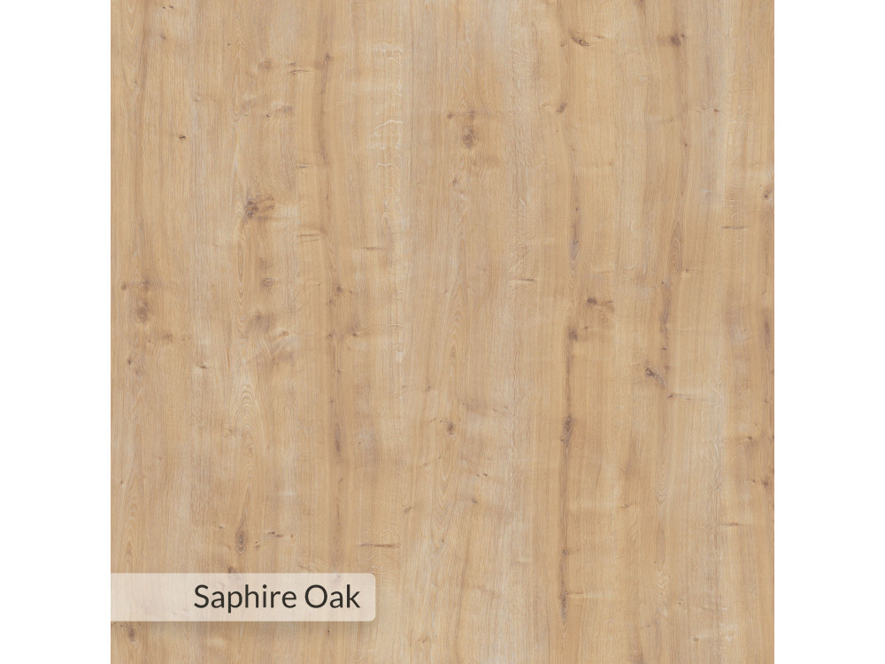 Modułowe drewniane biurko "Badau" - 110 x 102 x 77 cm - Beżowy