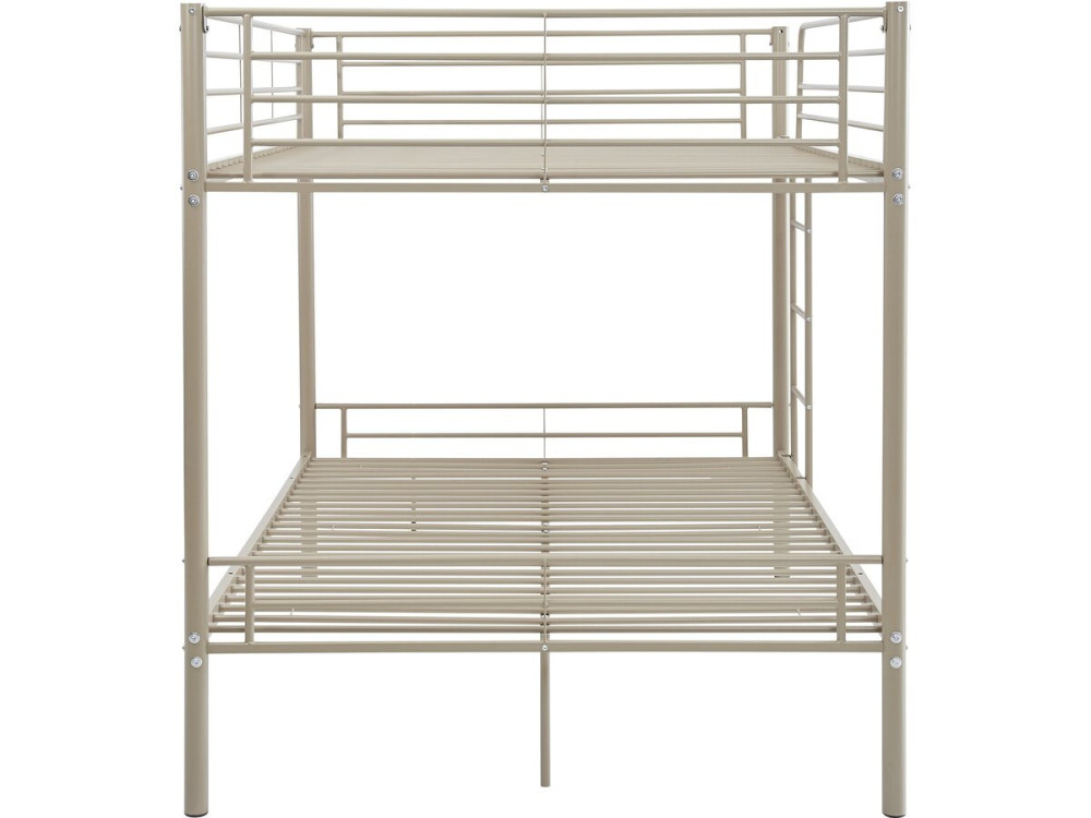 Łóżko piętrowe "Adam" z materacem sprężynowym - 140 x 190 cm - Taupe