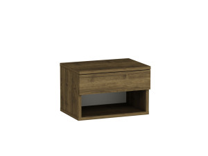 Drewniany stolik nocny "Ribes" - 45 x 32 x 29 cm - Brązowy