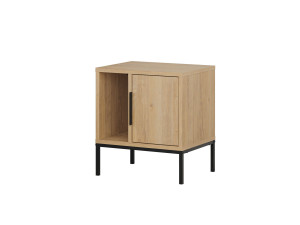 Drewniany stolik nocny "Glynn" - 45 x 35 x 50 cm - Brązowy