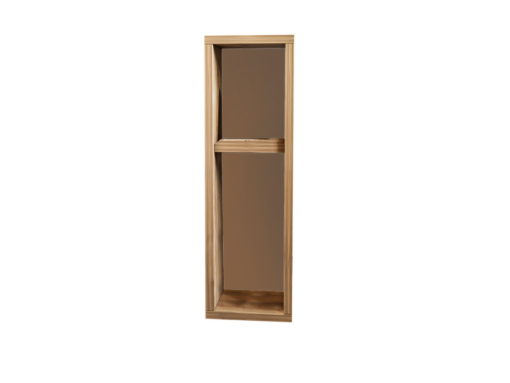 Drewniany stolik nocny "Turra" - 20 x 15 x 65 cm - Brązowy
