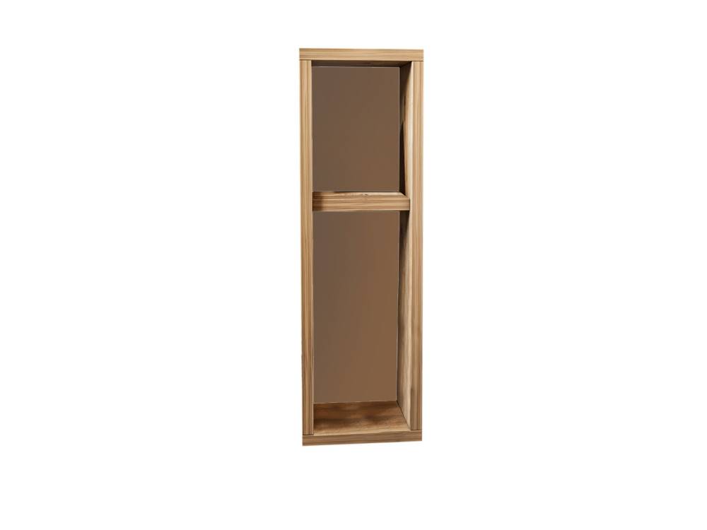 Drewniany stolik nocny "Turra" - 20 x 15 x 65 cm - Brązowy