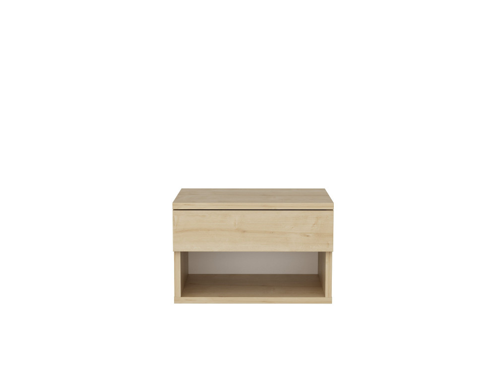 Drewniany stolik nocny "Jamot" - 45 x 29 x 32 cm - Beżowy