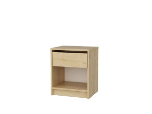 Drewniany stolik nocny "Sheridan" - 45 x 40 x 53 cm - Beżowy