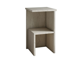 Drewniana szafka nocna "Carter" 29,6 x 29,6 x 49,4 cm - antracytowa