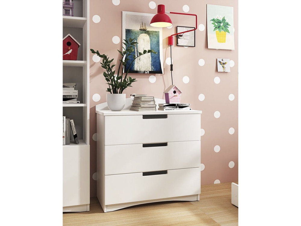 Skrzynia dziecięca "Classic" - 80,5 x 80 x 41 cm - Biały