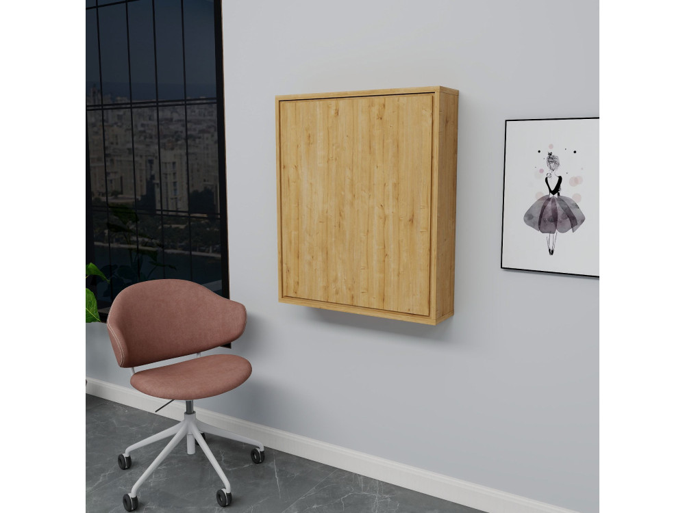 Drewniany stolik do makijażu "Sedir" - 90 x 59 x 74 cm - Beżowy