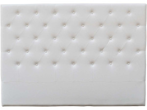 Pikowany zagłówek "Deco" - 169 cm - Biały - Z PVC