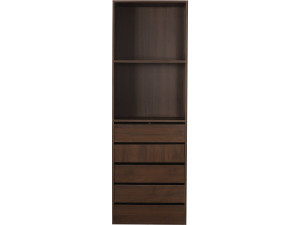 Szafa "Opéra" z 5 szufladami i 2 półkami - 60 x 45 x 180 cm - Brązowy