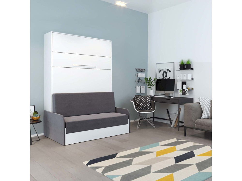 Rozkładane łóżko KYM SOFA 3" - 140 x 200 cm - Biały