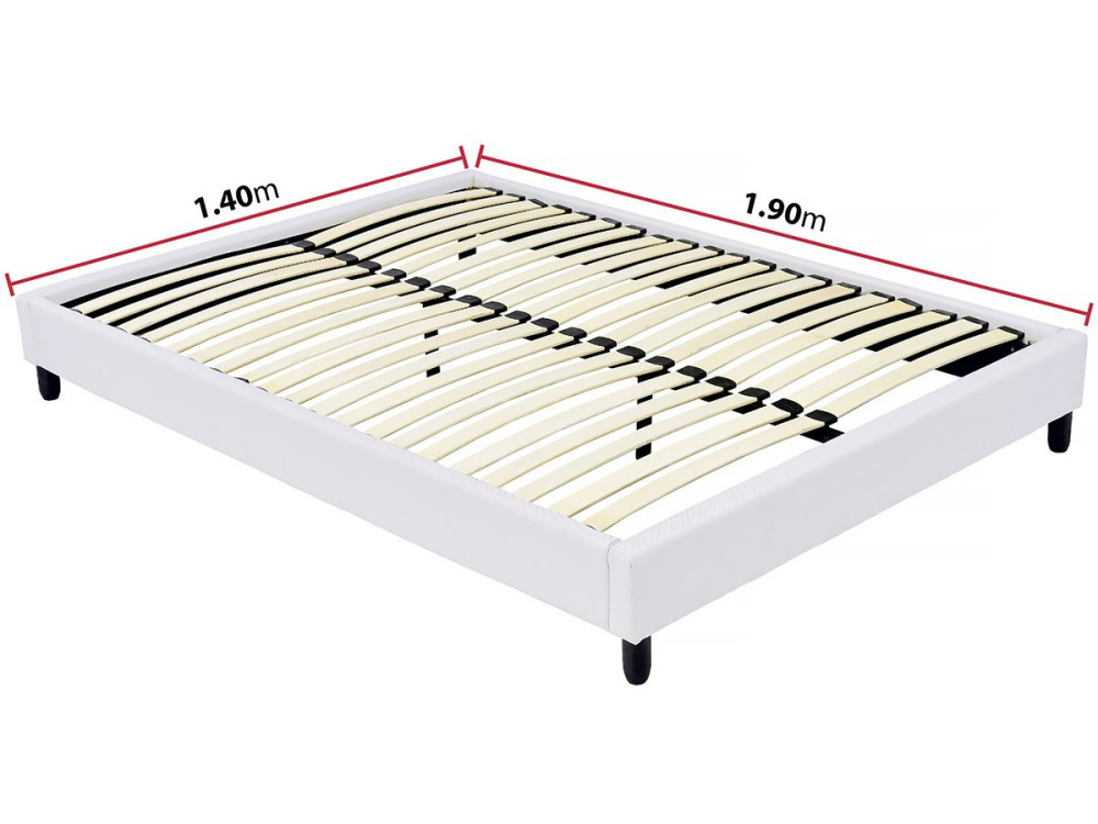 Stelaż tapicerski listwowy - 140 x 190 cm - 20 listew - Biały