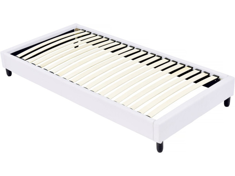 Stelaż tapicerowany listwowy - 90 x 190 cm - 20 listew - Biały