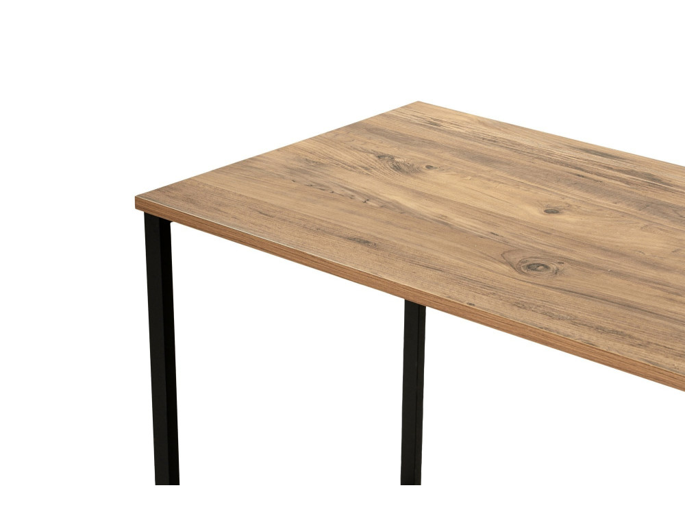 Podwójne biurko do gabinetu - 240 x 60 x 74 cm - sosna atlantycka czarna