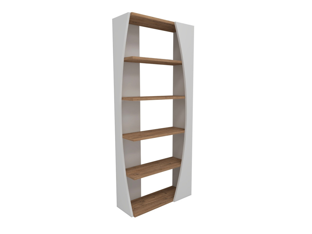 Drewniany regał "Selge" - 63 x 23 x 150 cm - Atlantic PineWhite