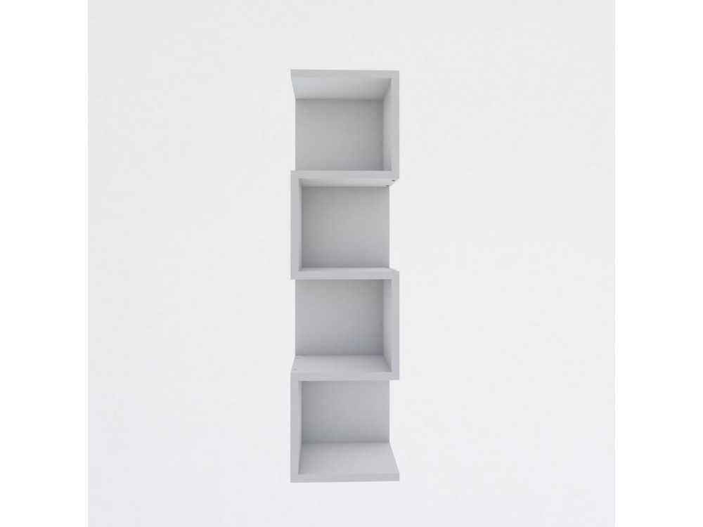 Drewniany regał "Alin" - 27 x 25 x 95 cm - Biały