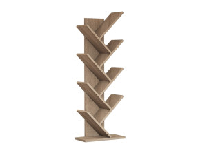 Drewniany regał "Hitit" 46 x 22 x 128,5 cm - Orzech włoski