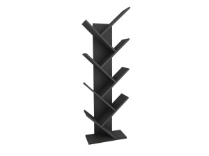 Drewniany regał "Hitit" 46 x 22 x 128,5 cm - Antracyt