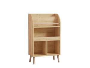 Drewniany regał "Minola" - 60 x 30 x 102 cm - Beżowy