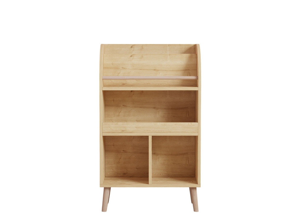 Drewniany regał "Minola" - 60 x 30 x 102 cm - Beżowy