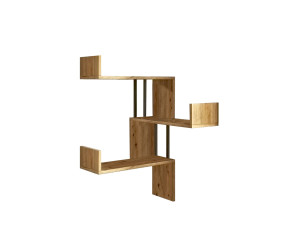 Drewniana półka ścienna "VG17" - 60 x 60 x 109 cm - sosna atlantycka