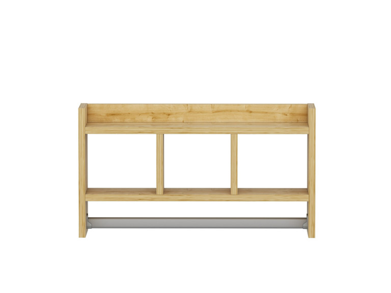 Drewniana półka ścienna "Asya" - 63 x 14 x 35 cm - Beżowy