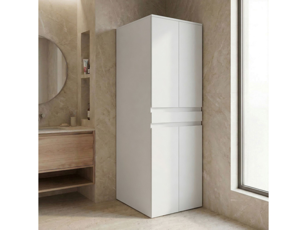 Szafka pod pralkę „Neve 70” – 70 x 73 x 193 cm – matowa biel