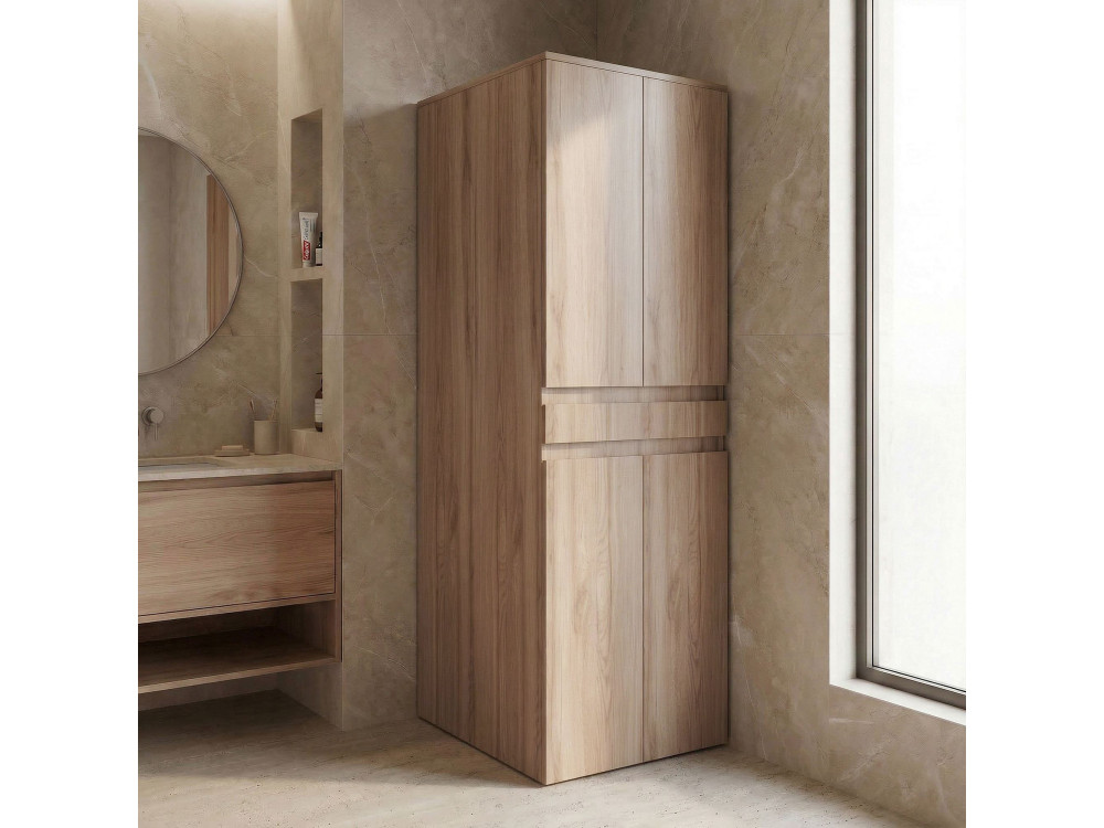 Szafka pod pralkę „Neve 70” – 70 x 73 x 193 cm – dąb