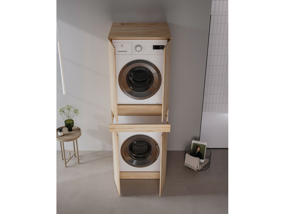 Szafka pod pralkę „Neve 70” – 70 x 73 x 193 cm – dąb