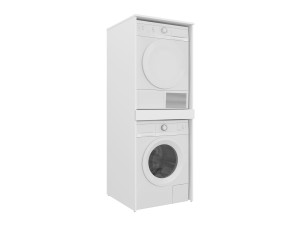 Szafka pod pralkę „Linfa 70” – 70 x 73 x 193 cm – matowa biel