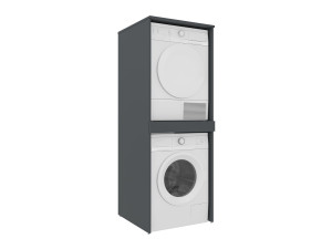 Szafka pod pralkę „Linfa 70” – 70 x 73 x 193 cm – matowy antracyt