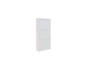 Metalowa szafka na buty "Luna" - 50 x 15 x 103 cm - Biały