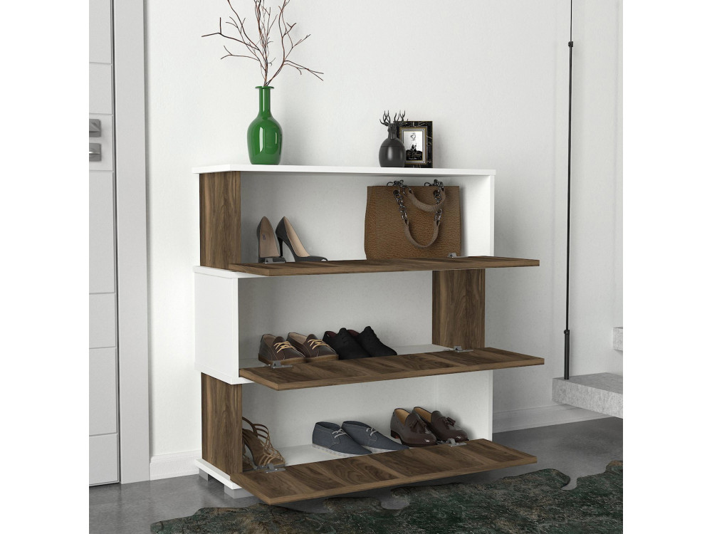 Drewniana szafka na buty "Napolyon" - 90 x 30 x 93 cm - Brązowy