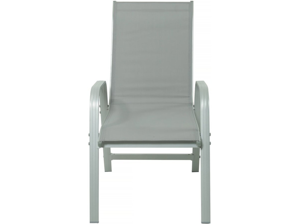 Rozkładany aluminiowy stół ogrodowy i krzesła "Lagos" - 200/320 x 105 x 76 cm - Taupe - Miejsca siedzące 12