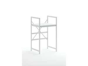 Metalowa szafka na pralkę "Junior" - 70 x 60 x 116 cm - Biały