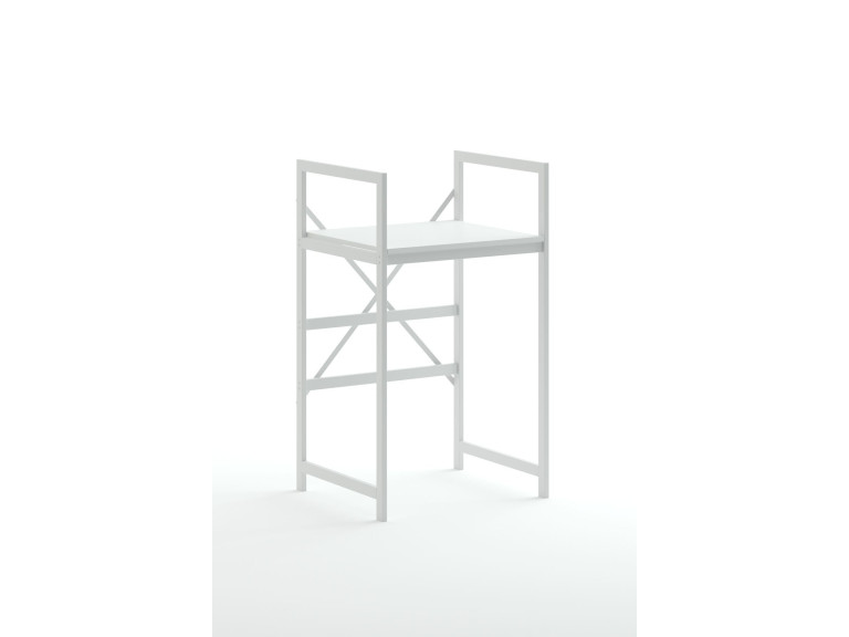 Metalowa szafka na pralkę "Junior" - 70 x 60 x 116 cm - Biały