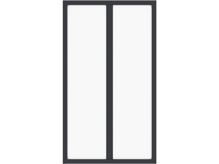 Aluminiowa osłona szklana do pracowni „Panorama” – 60 x 105 cm – czarna