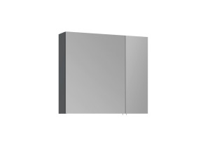 Szafka łazienkowa z lustrem „Side 80” – 79 x 16 x 66 cm – matowy antracyt