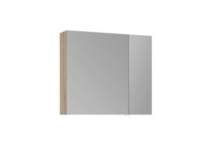 Szafka łazienkowa z lustrem „Side 80” – 79 x 16 x 66 cm – dąb
