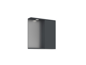 Szafka łazienkowa z lustrem „Purus 65” – 63 x 18 x 68 cm – matowy antracyt