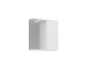 Szafka łazienkowa z lustrem „Purus 65” – 63 x 18 x 68 cm – biała