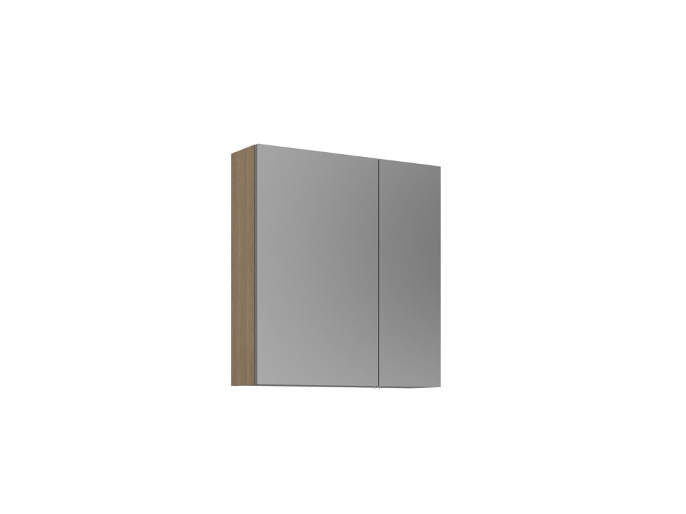 Szafka łazienkowa z lustrem „Purus Desna 60” – 60 x 16 x 66 cm – dąb Sonomo