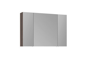 Szafka łazienkowa z lustrem „Side 100” – 100 x 16 x 66 cm – ciemny orzech