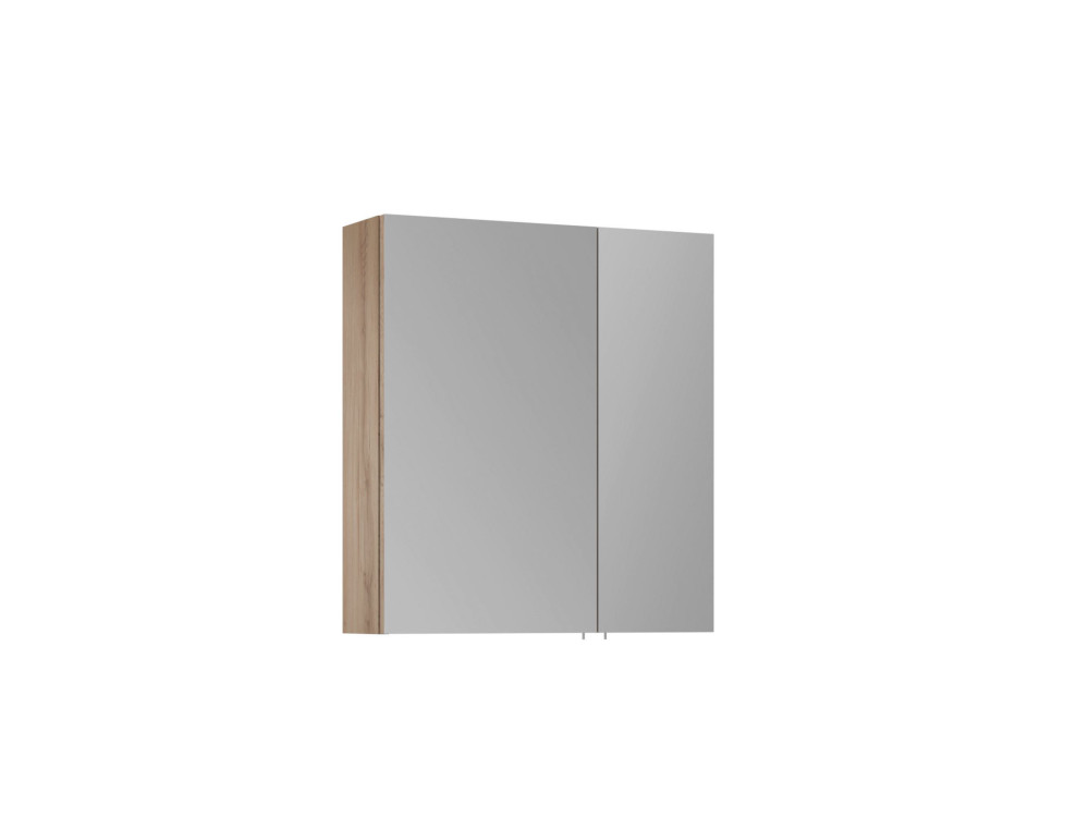 Szafka łazienkowa z lustrem „Side 60” – 60 x 16 x 66 cm – dąb